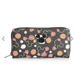 Disney Mickey Mouse Polka Dot Wallet NWT